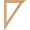 Ekena Millwork Traditional Traditional Smooth Bracket w/ Offset Brace, Western Red Cedar, 5 1/2"W x 32"D x 44"H BKT0604X32X44TRA01SWR - alternate 4